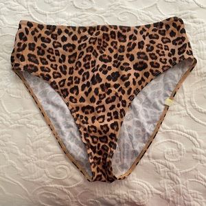 Summersalt High Leg High Rise Leopard Bottom